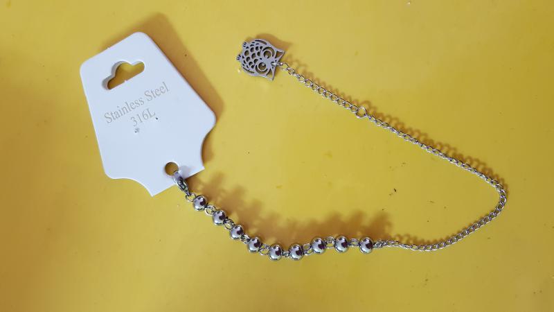 PULSERA A. QUIR LARGA PERLAS Y DIJE BUHO