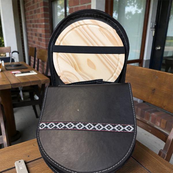 ASADO * ESTUCHE OVAL RIGIDO CUBIERTO/PLATO 25*24CM