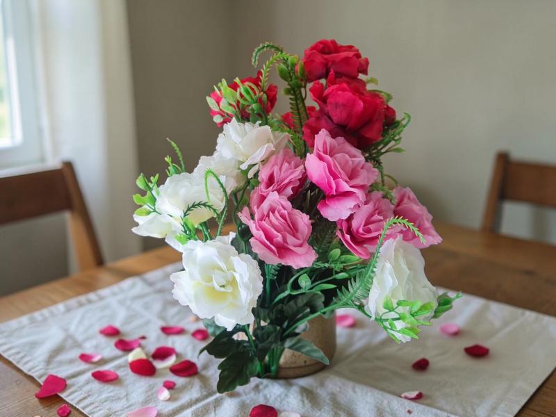 RAMO PEONIAS X 6 FLORES 30 CM