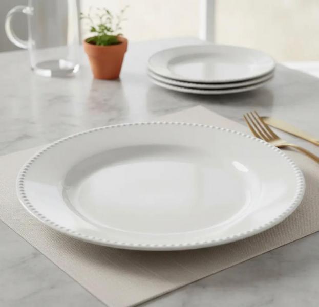 PORC. LISA* PLATO PLAYO PERLA 24CM NATURAL