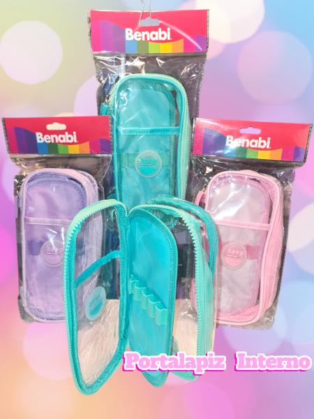 CANOPLA TRANSPARENTE CON BOLSILLO Y DIV INTERNO 22CM