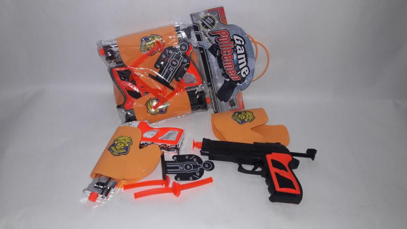 PISTOLA POLICIA BALINES X2 UNID 20X15CM