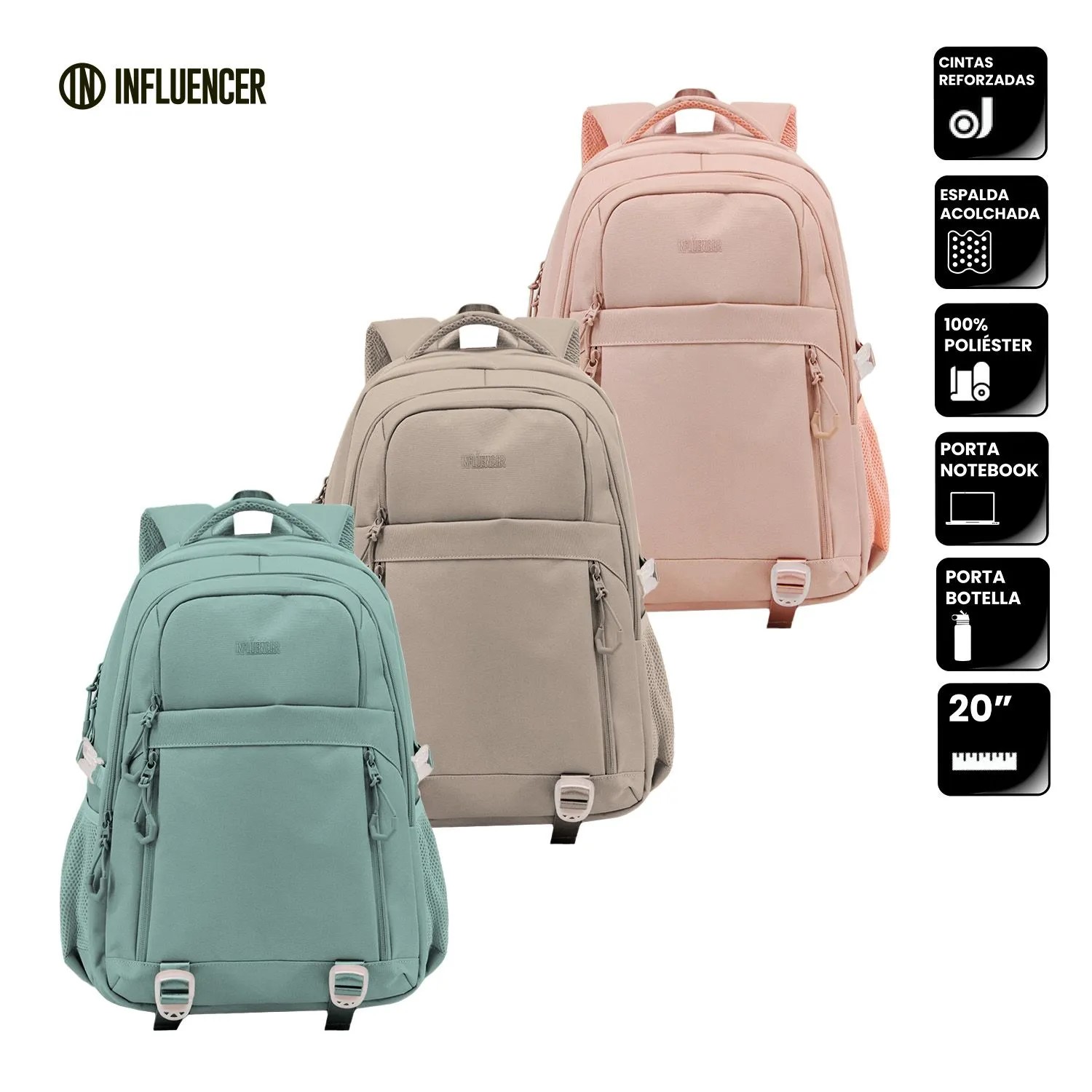 MOCHILA INFLUENCER SCHOOL 20