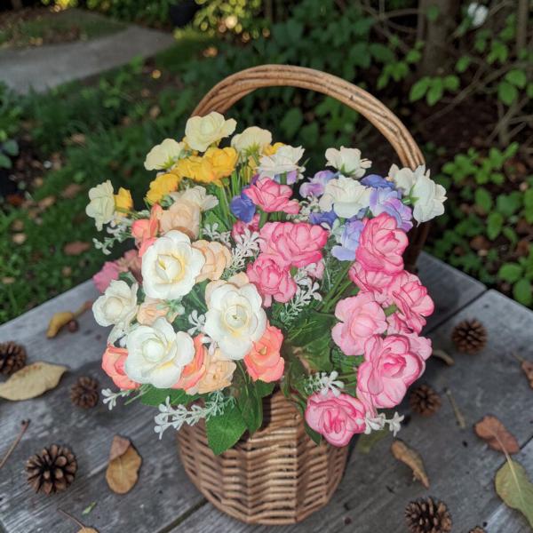 RAMO MINI ROSAS 32CM X UNID