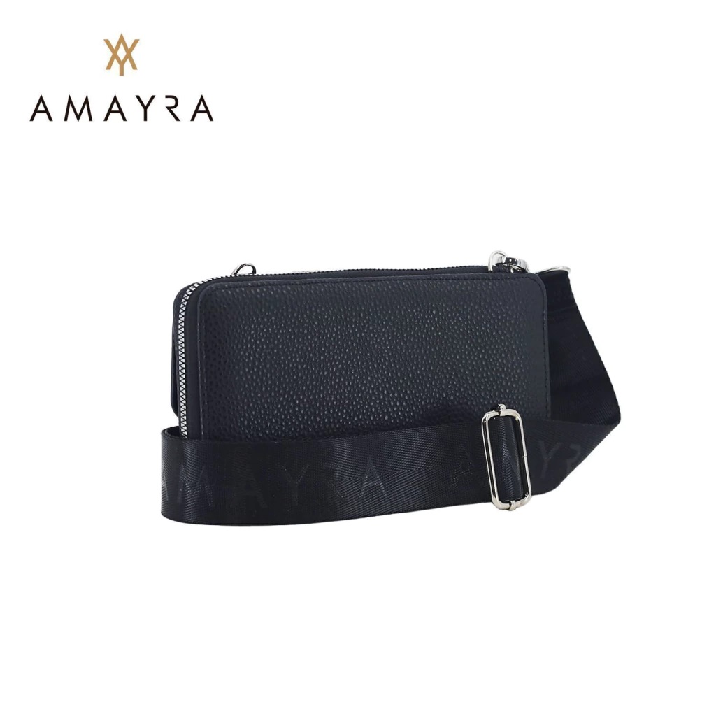 BANDOLERA  AMAYRA NEGRA 19X11X5
