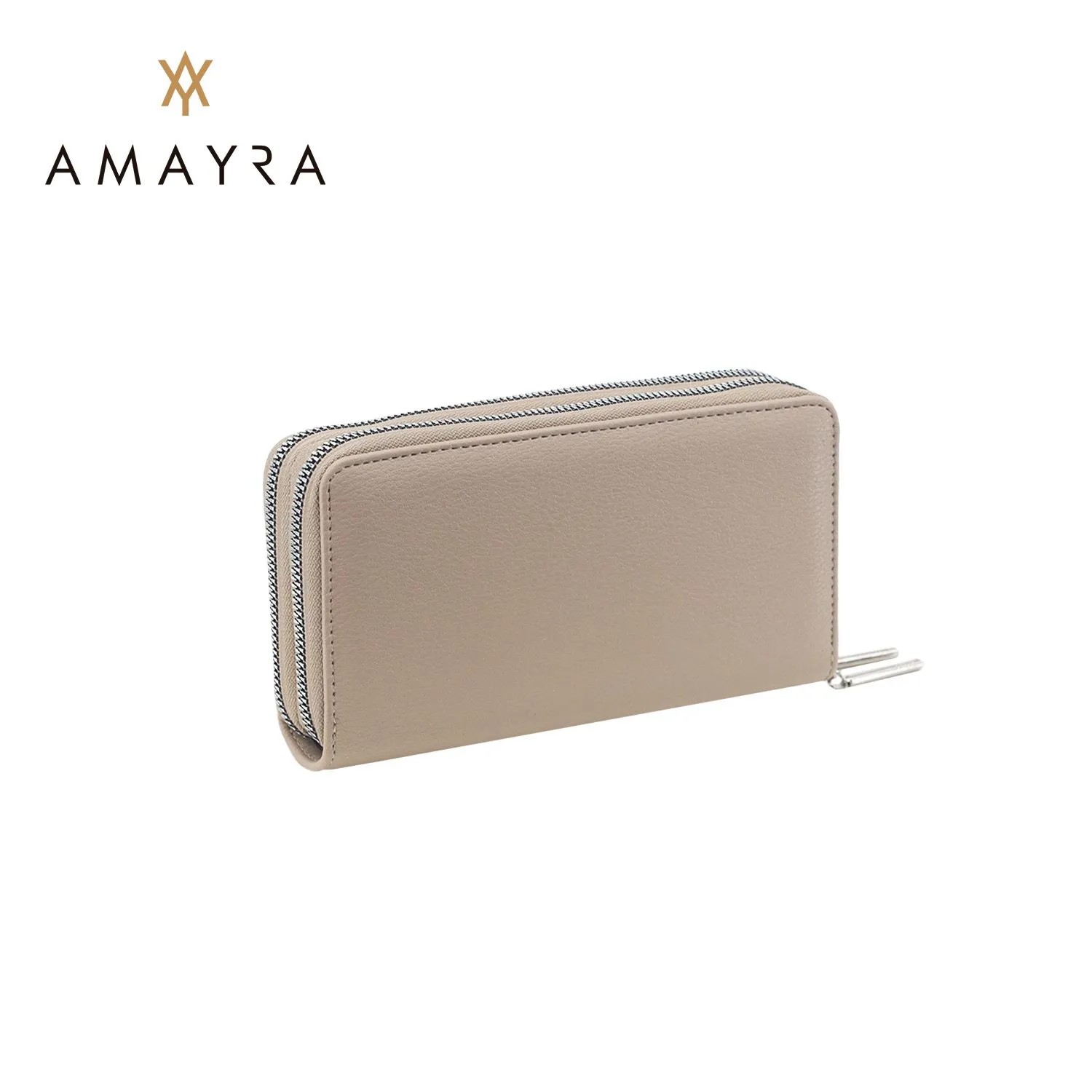 BILLETERA AMAYRA COMBINADA DOBLE CIERRE C/DETALLE FRONTAL