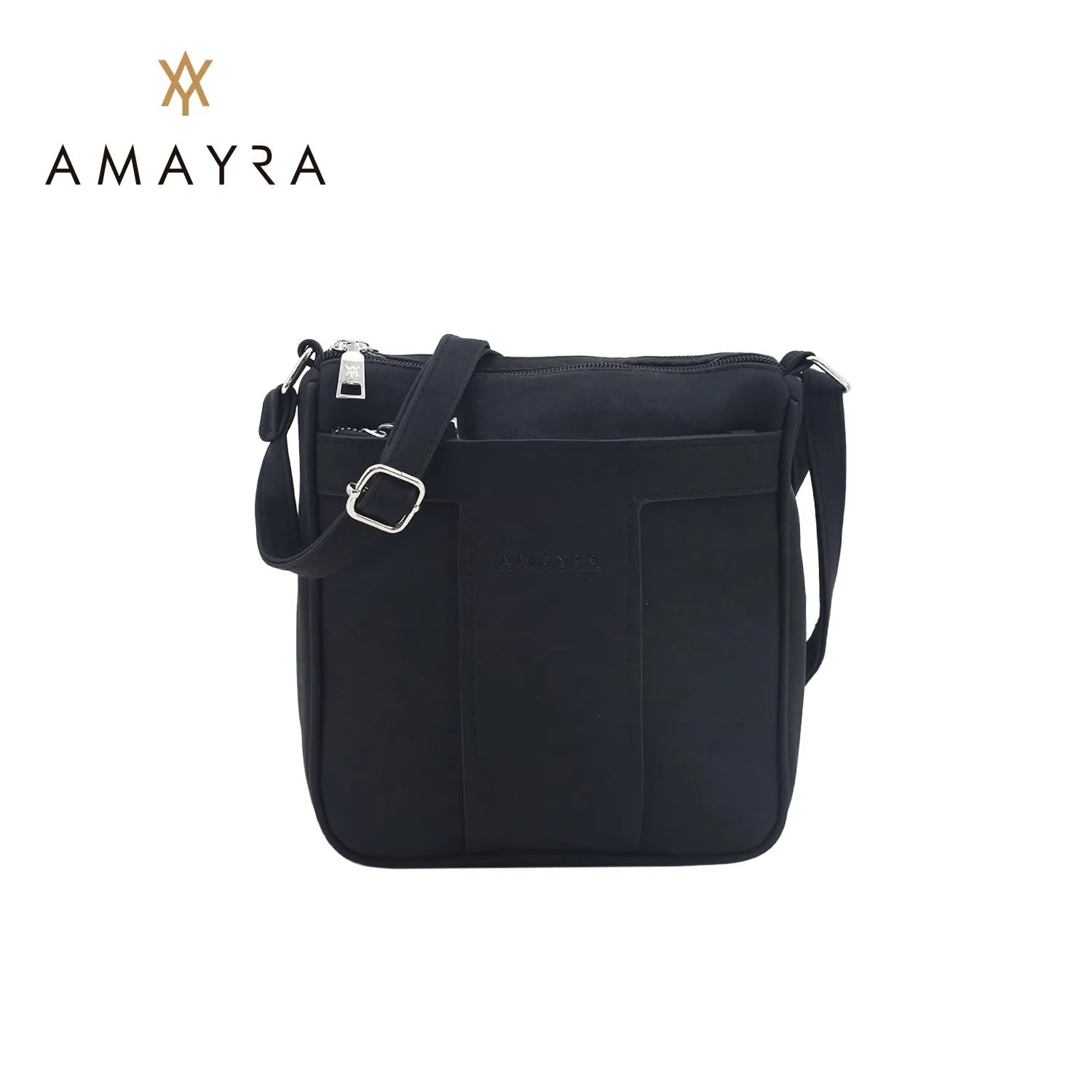 BANDOLERA CARTERA CIERRE SUP 23*21*6 NEGRA