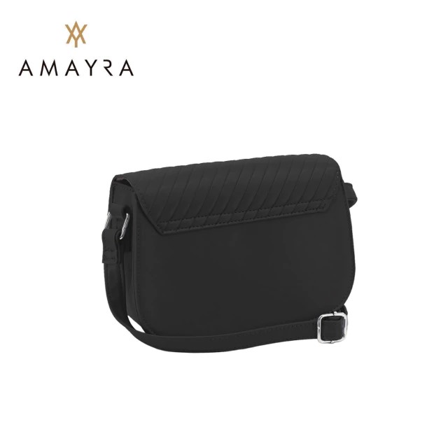 CARTERA AMAYRA NEGRA RIGIDA CORREA LARGA