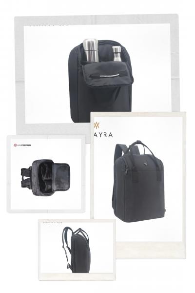 MOCHILA/MATERO P/NOTEBOOK NEGRA 44X31X14CM