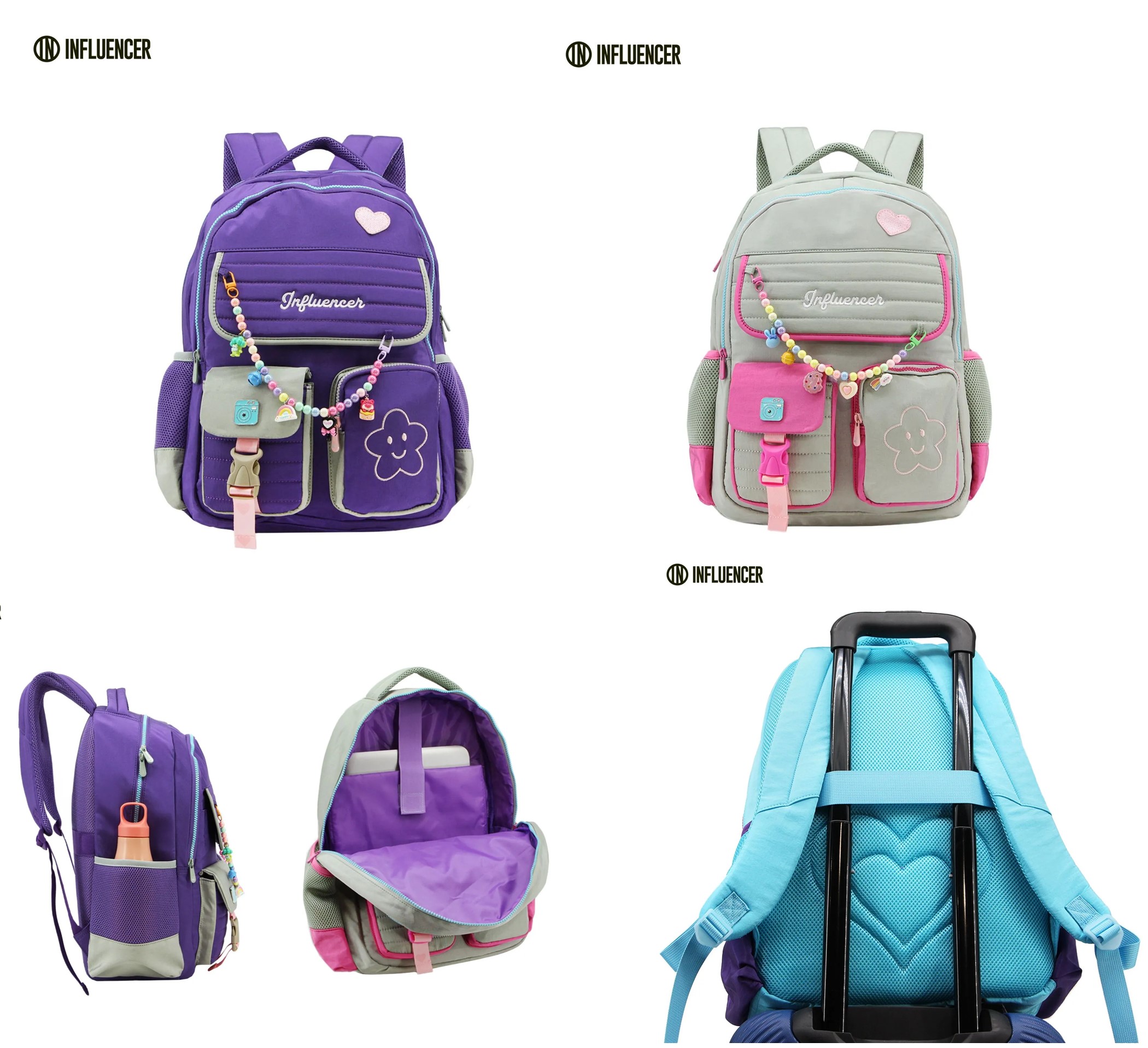 MOCHILA INFLUENCERR C/TIRA TIPO COLLAR 47*33