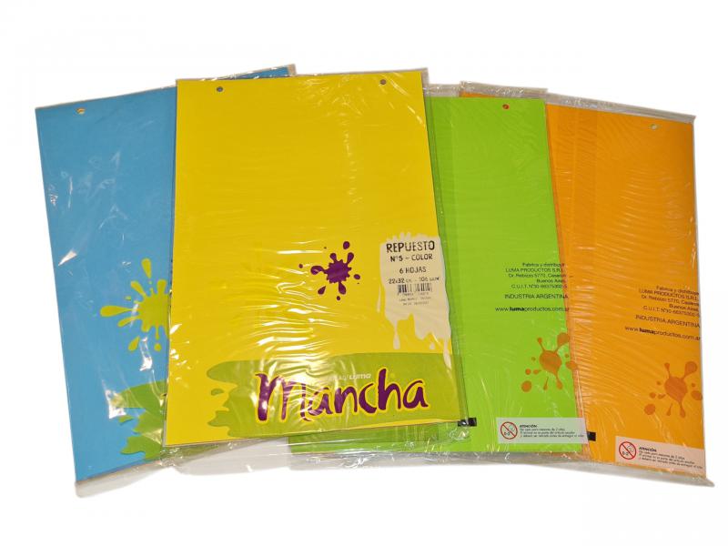 REPUESTO CANSON LUMA MANCHA COLOR Nº 5 X 6 HS