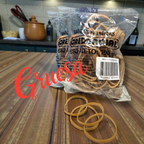 BANDITA ELASTICA CREDENCIAL 1000GRS ANCHA Y CORTA