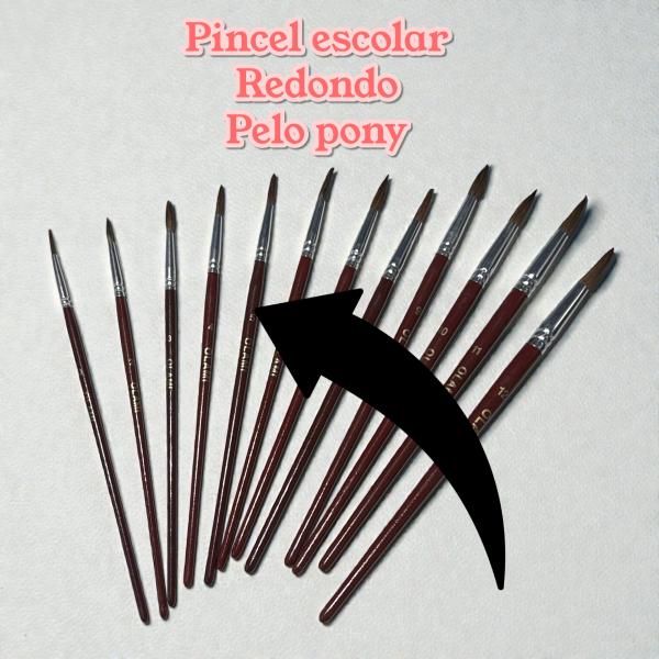 PINCEL ESCOLAR REDONDO Nº 5 PELO PONY