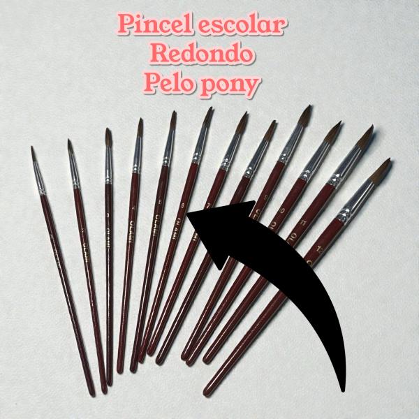 PINCEL ESCOLAR REDONDO Nº 6 PELO PONY