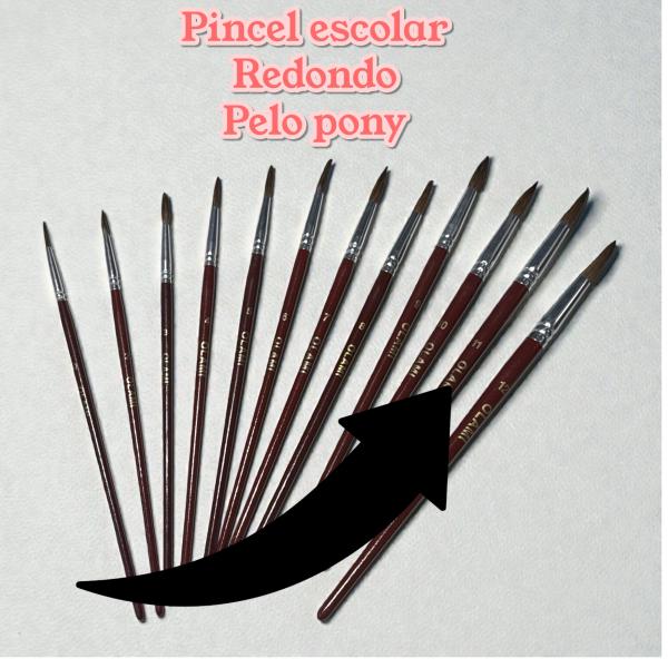 PINCEL ESCOLAR REDONDO Nº 11 PELO PONY