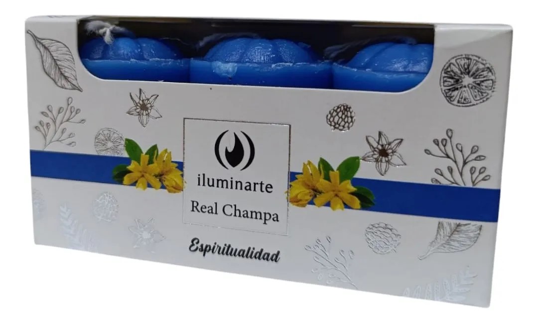 VELA AROMATICAS 5CM X 3 EN CAJA REAL CHAMPA