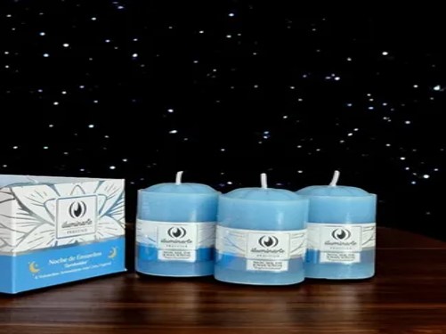 VELA AROMATICAS 5CM X 3 EN CAJA NOCHE DE ENSUEÑOS