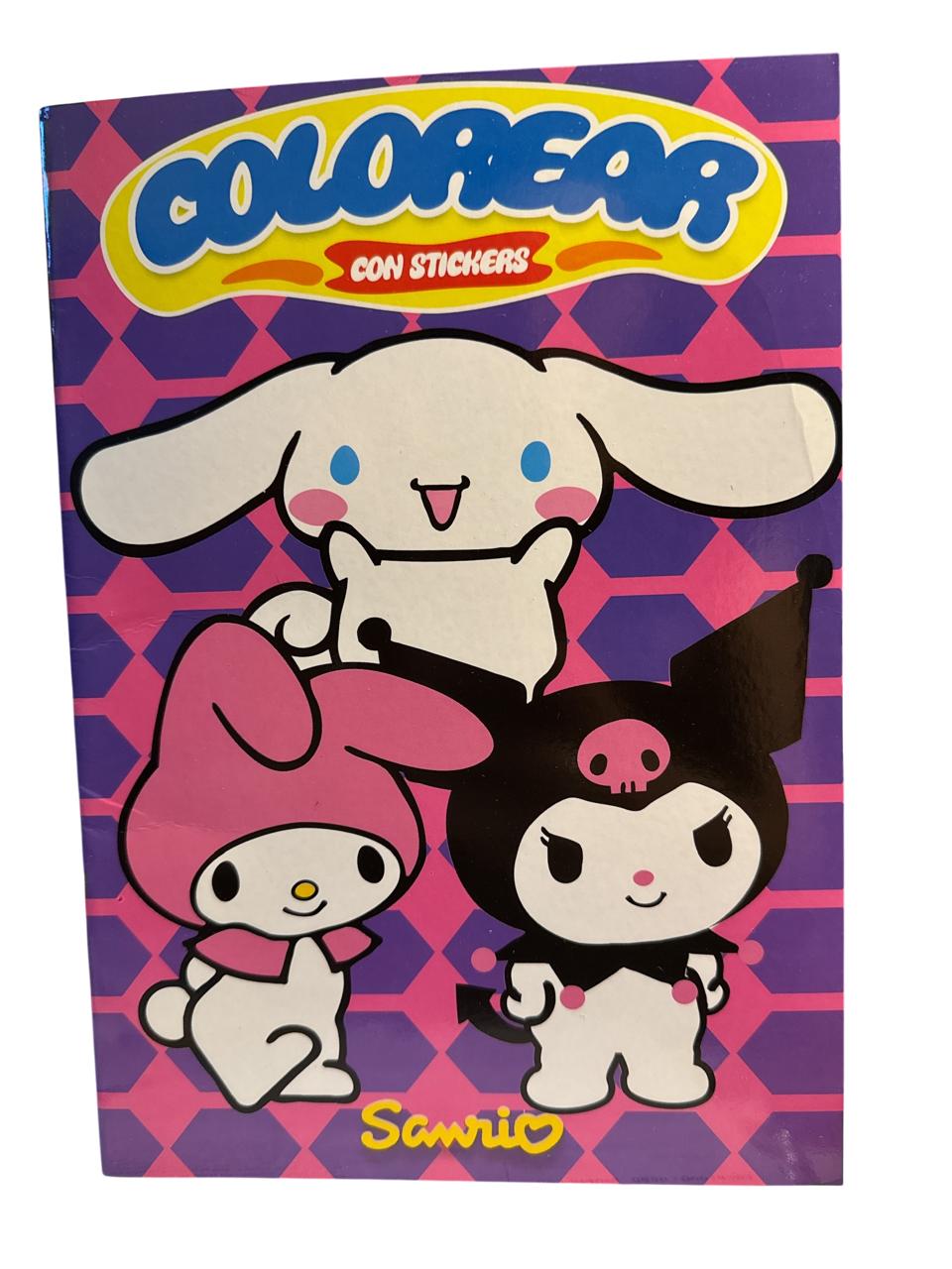 LIBRO P/PINTAR PERSONAJES C/ STICKER Y JUEGOS