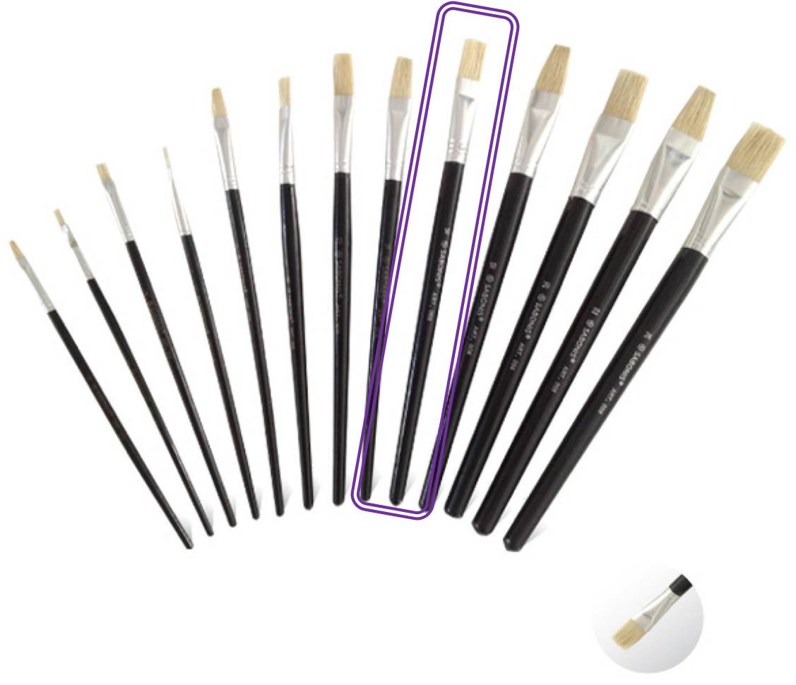 PINCEL ESCOLAR CHATO Nº 16 X UNID