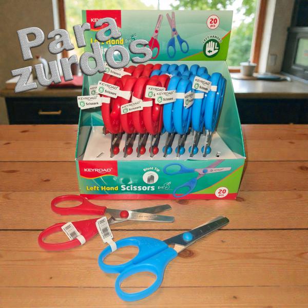 TIJERA PUNTA RED ESCOLAR 13CM KEYROAD