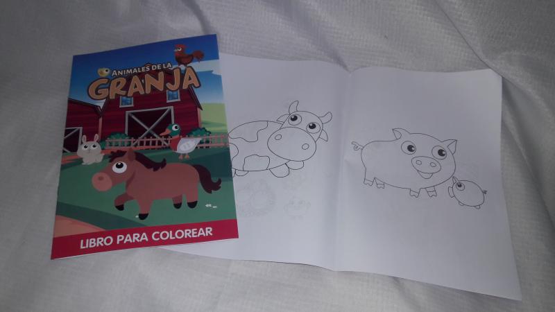 LIBRITO P/PINTAR ANIMALES DE LA GRANJA